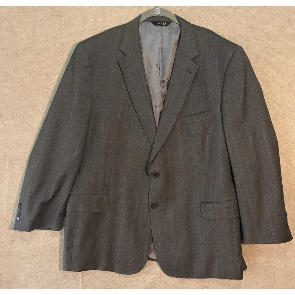 Jos A Bank Wool Suit Men 50R (52